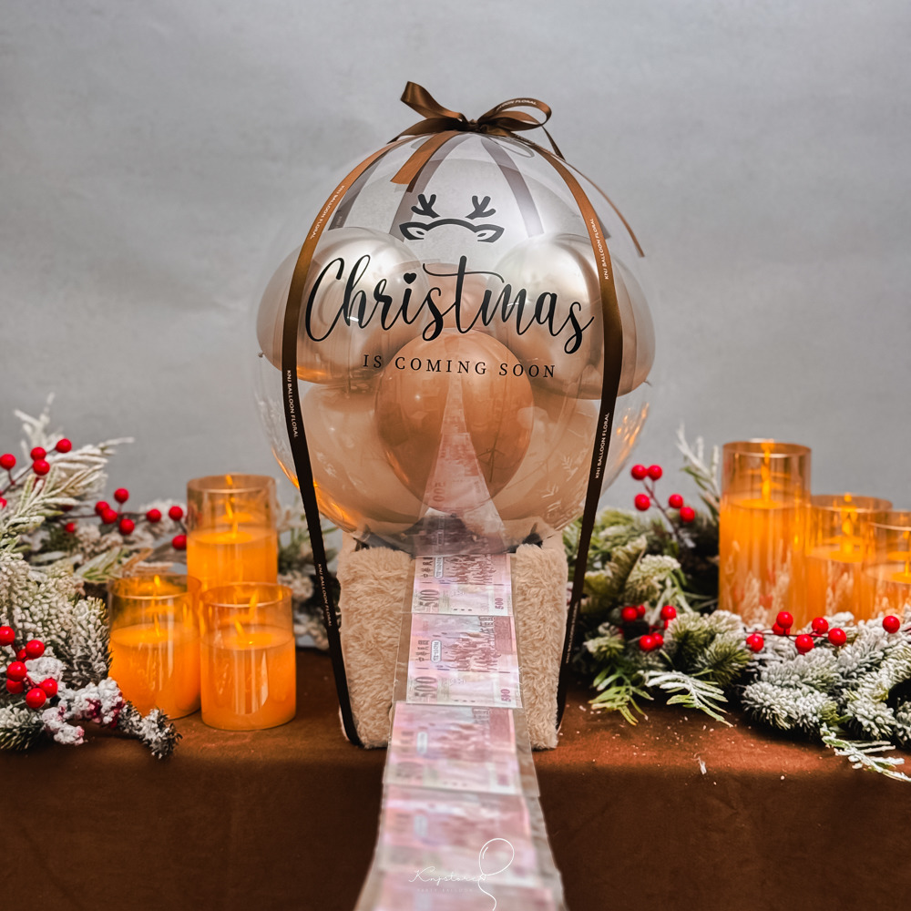 【聖誕禮物．手抽系列】鈔票手抽熱氣球＃麋鹿