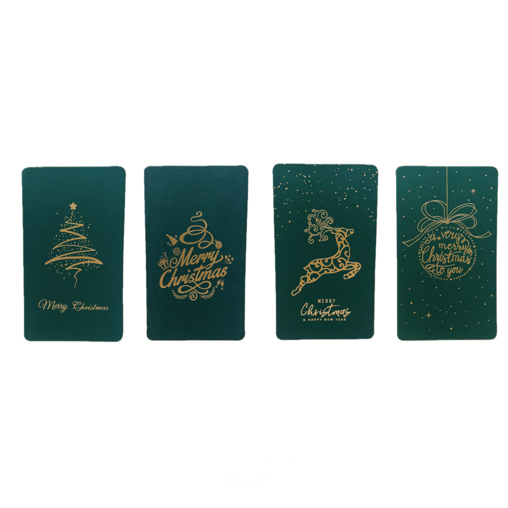 綠色質感聖誕卡片