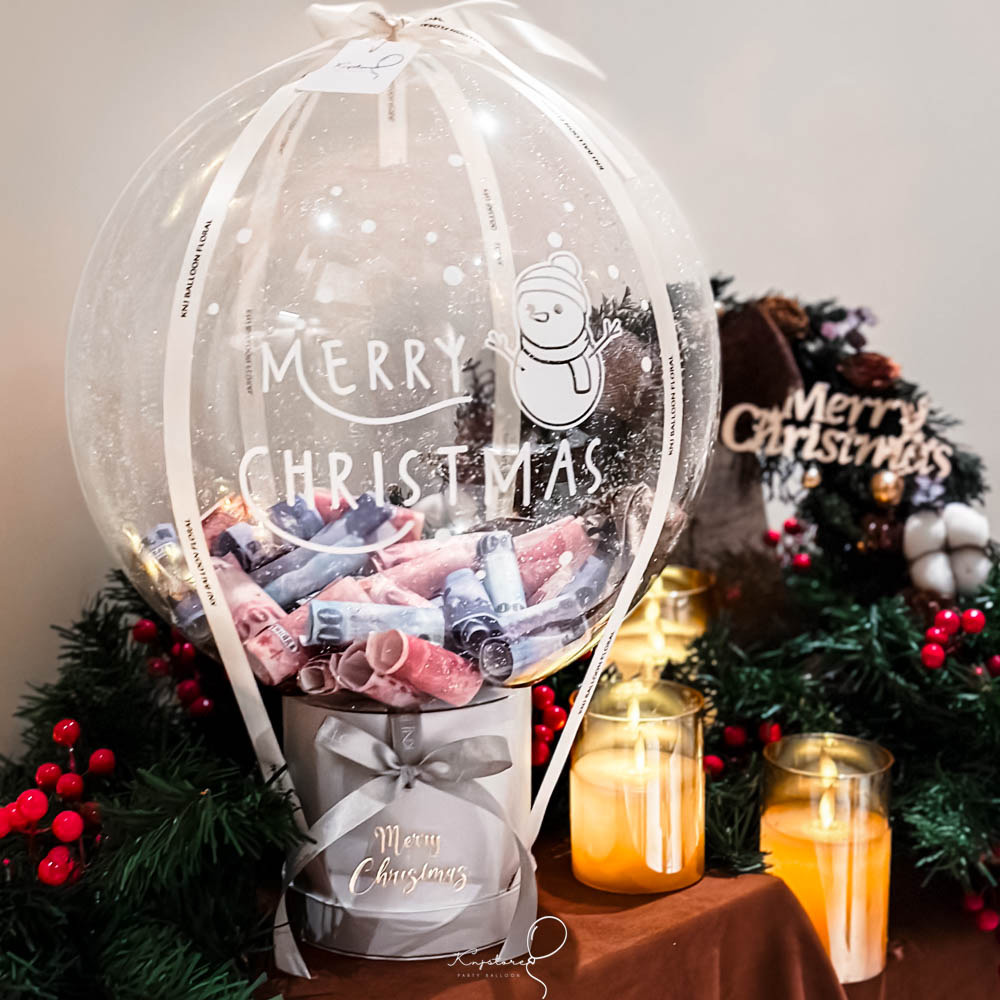 【聖誕禮物．爆破系列】聖誕鈔票爆破波波球＃鈴鐺