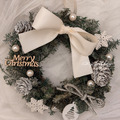 永生雪松聖誕花圈12cm．兩色可選_1