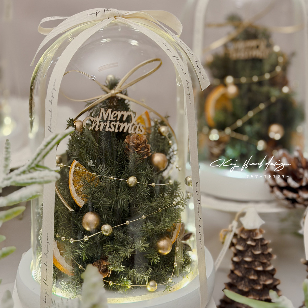 [聖誕/祝賀] 雪暮綠永生聖誕樹花盅