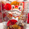 新年熱鬧招財貓．永生花燈罩_1