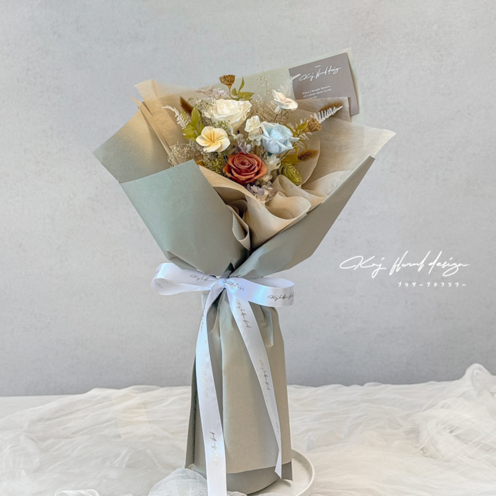 靜嶼拾光・永生玫瑰花束