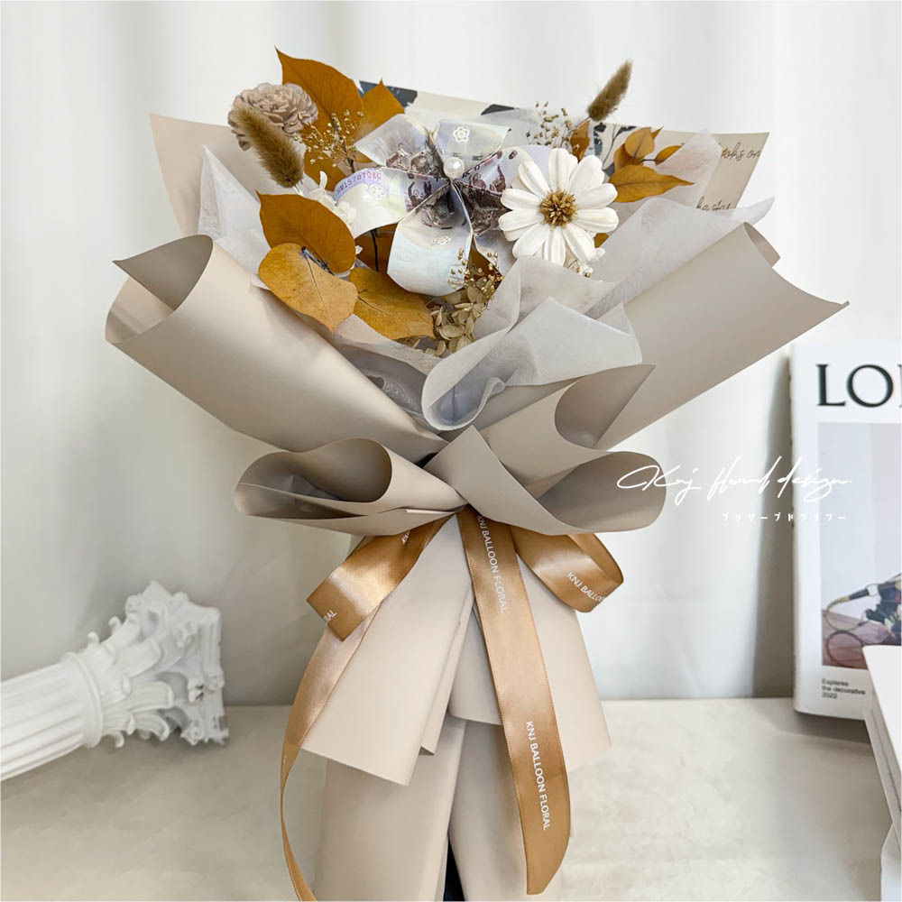 鈔票花花束．單朵