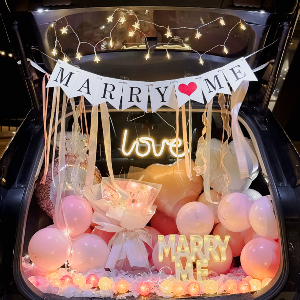 【求婚新品】法式柔粉霧風求婚後車廂