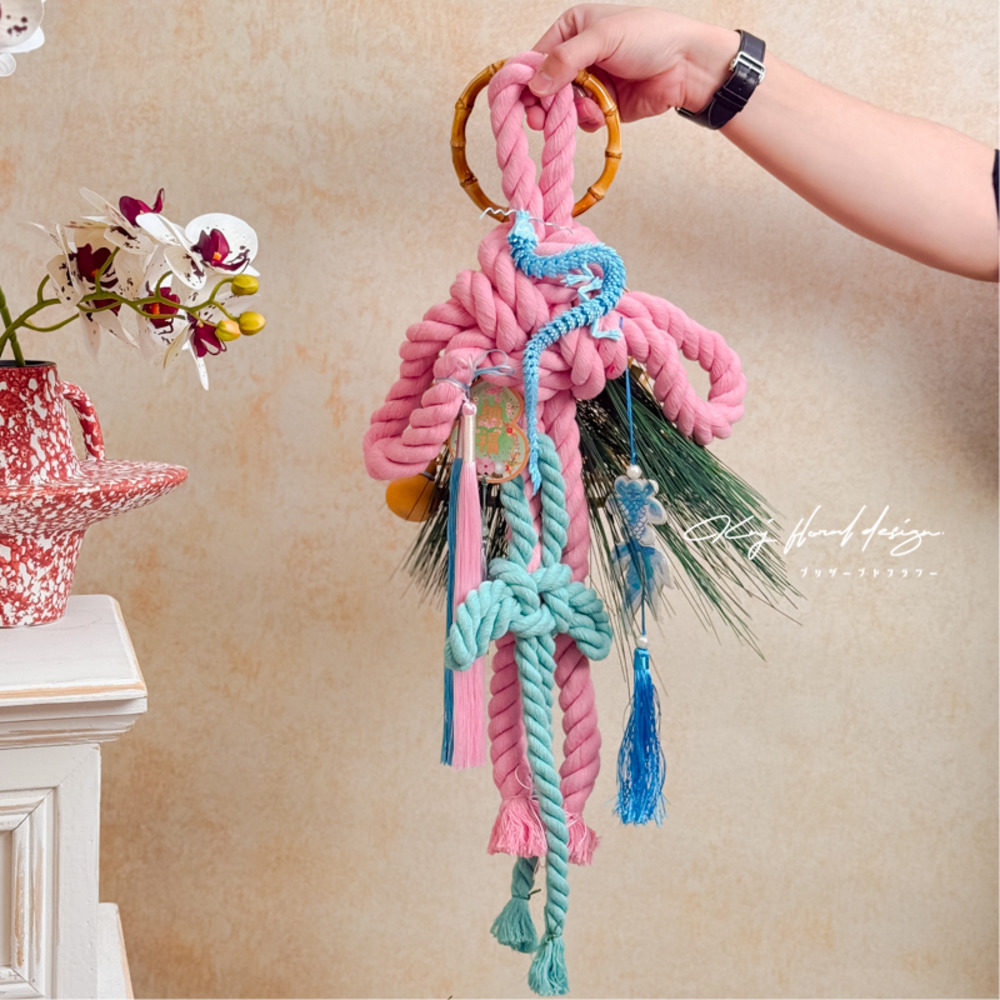 【裝飾品】新年創意平安結門掛－龍騰鯉躍（附禮盒）