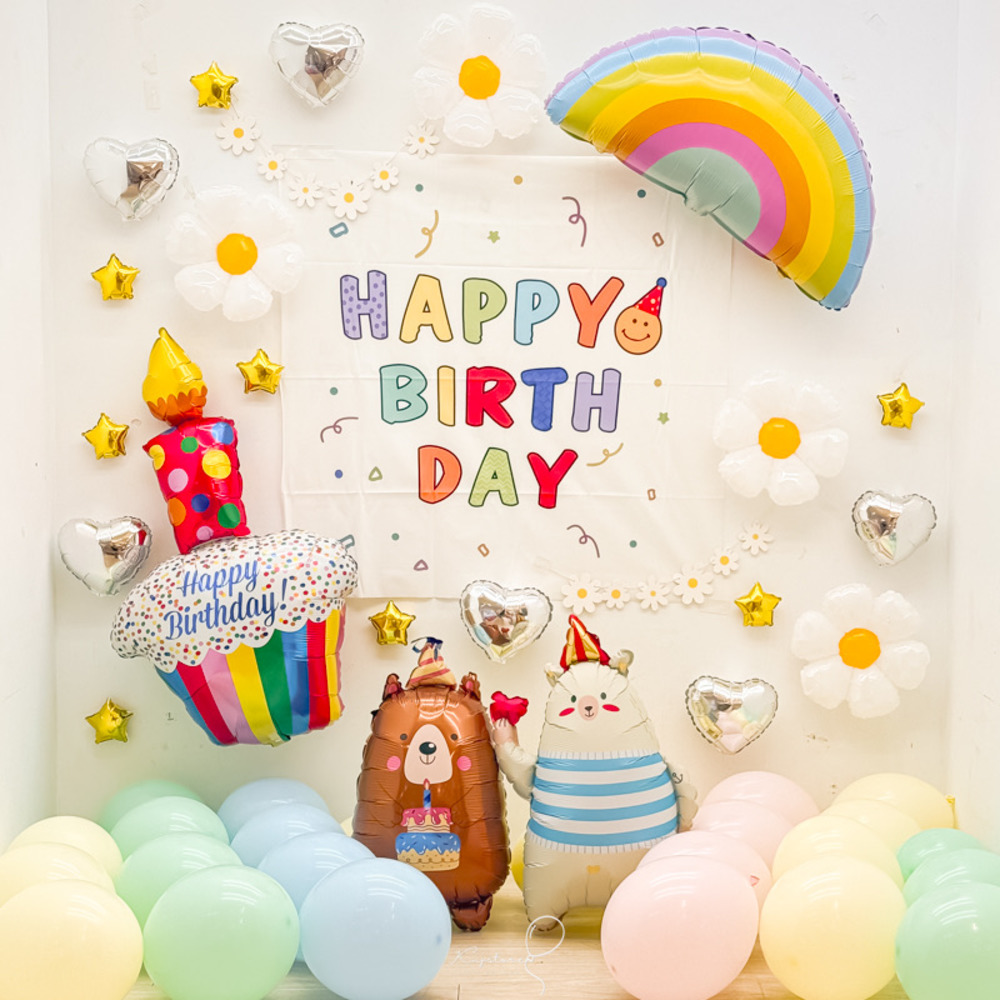 【新品上架】彩虹童趣熊熊生日套餐