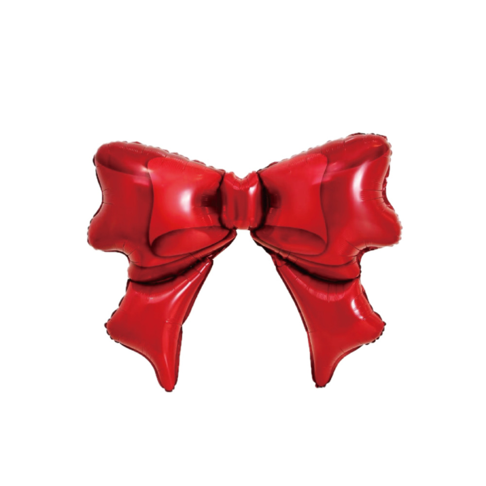 可愛紅色蝴蝶結造型氣球