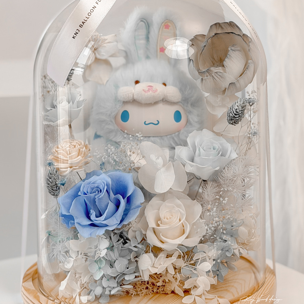 精靈大耳狗玻璃花盅/L號