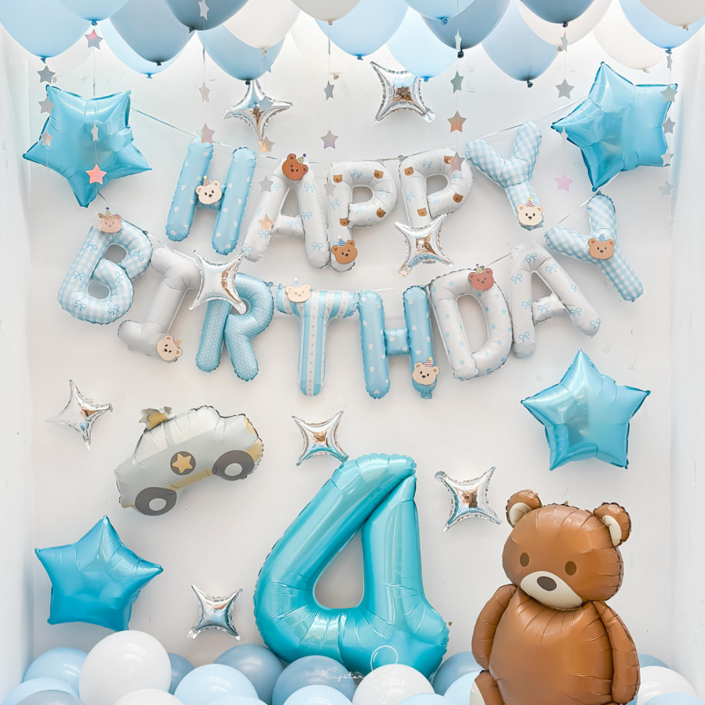 【全新商品】藍調小熊生日套餐