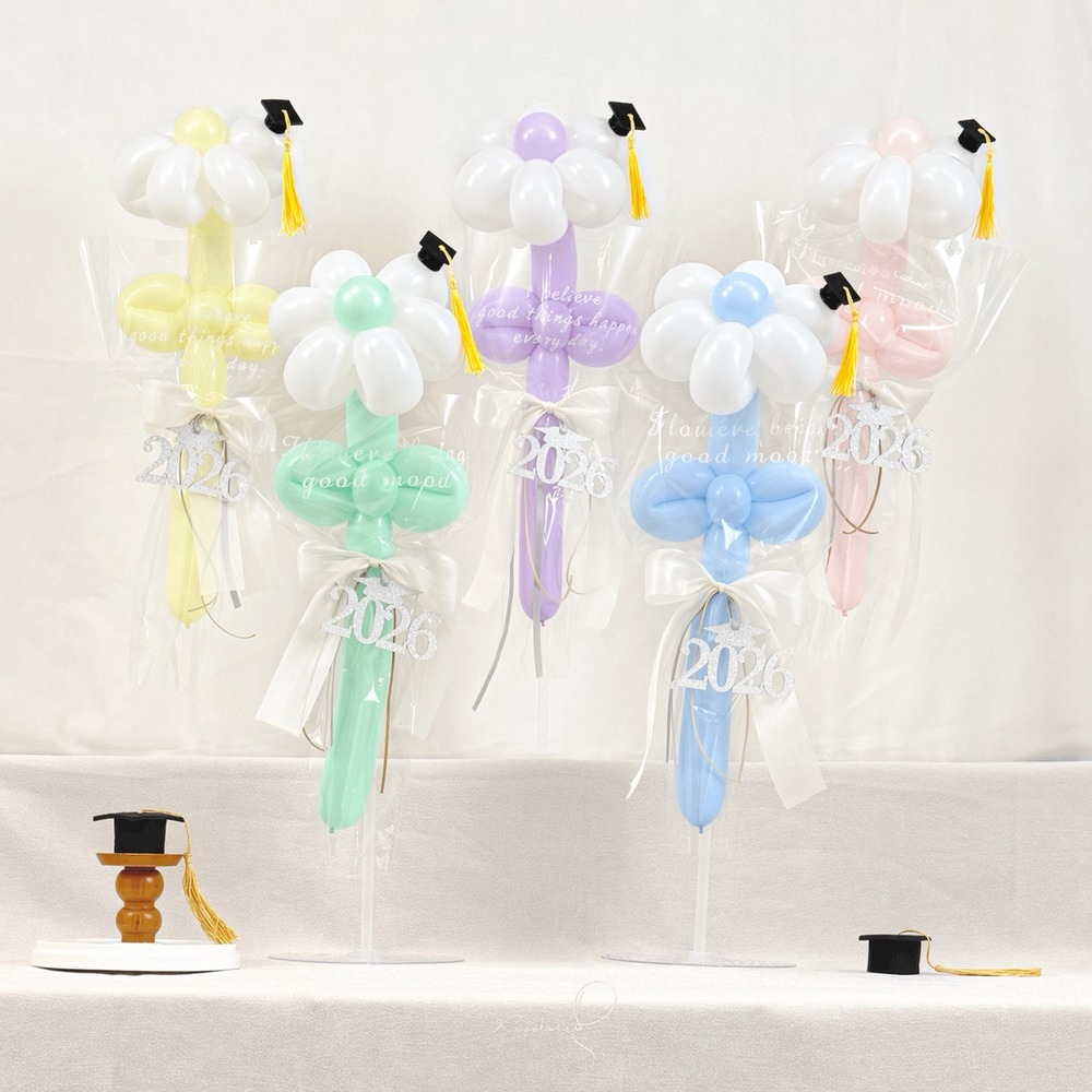 【畢業季限定】2026畢業單朵六瓣氣球花