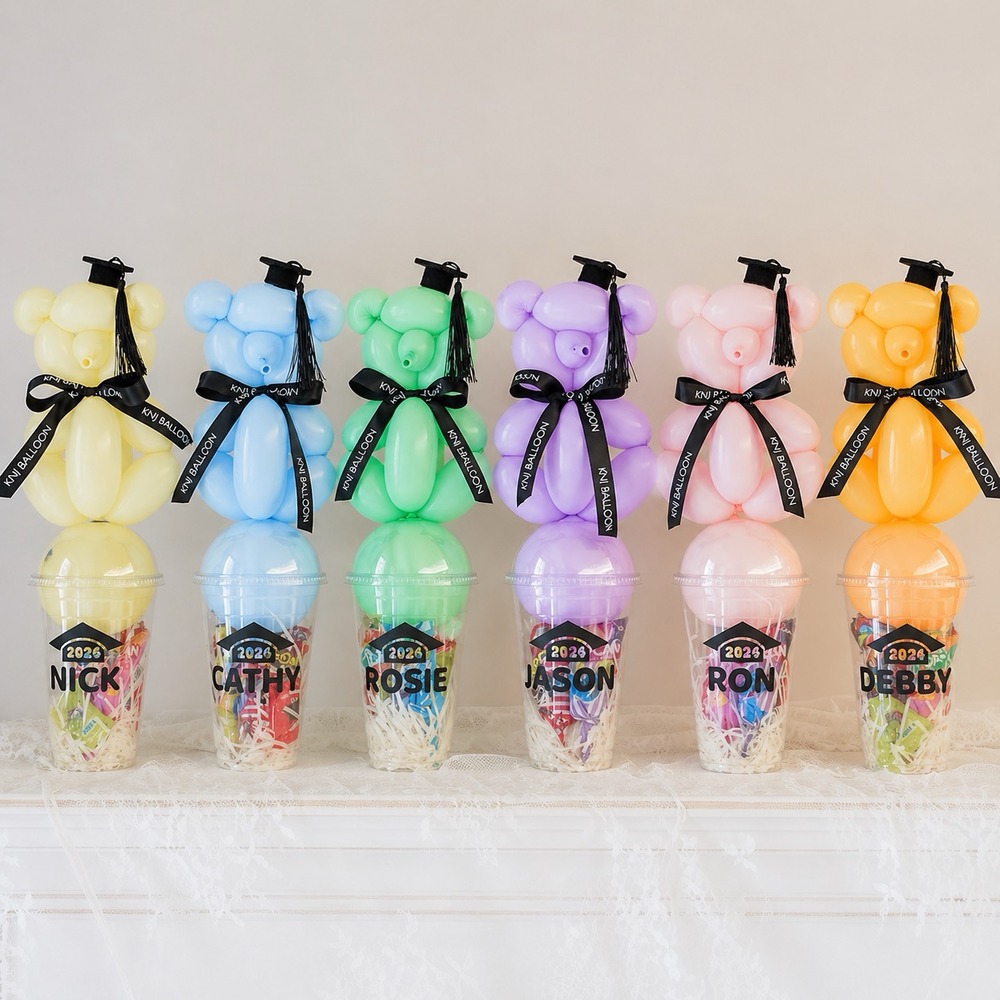 【畢業季限定】繽紛畢業小熊糖果杯