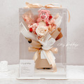 熊抱哥永生玫瑰花束禮盒