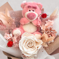 熊抱哥永生玫瑰花束禮盒_2