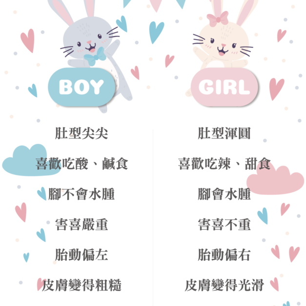 加購孕期特徵圈圈板[粉藍兔兔] +NT300