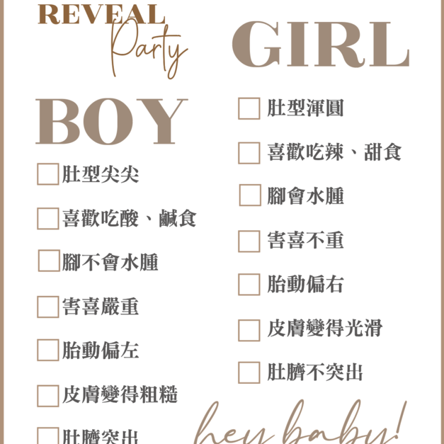 加購孕期特徵圈圈板[美式款] +NT300