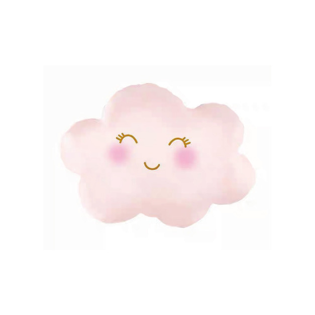 粉色微笑雲朵
