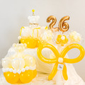蜜糖系列生日氣球花組合（小熊蛋糕花＆歲數氣球花＆愛心氣球＆波波氣球）_6