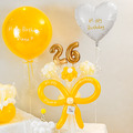 蜜糖系列生日氣球花組合（小熊蛋糕花＆歲數氣球花＆愛心氣球＆波波氣球）_1