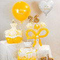 蜜糖系列生日氣球花組合（小熊蛋糕花＆歲數氣球花＆愛心氣球＆波波氣球）_2