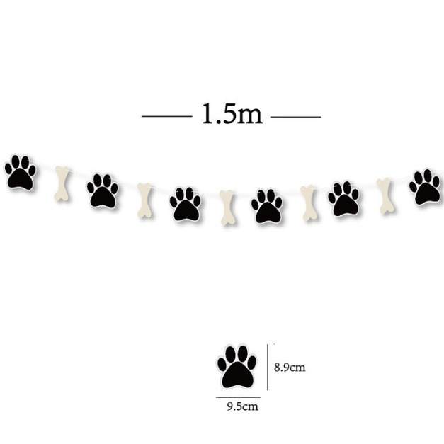 黑白狗掌生日掛旗組 +NT79