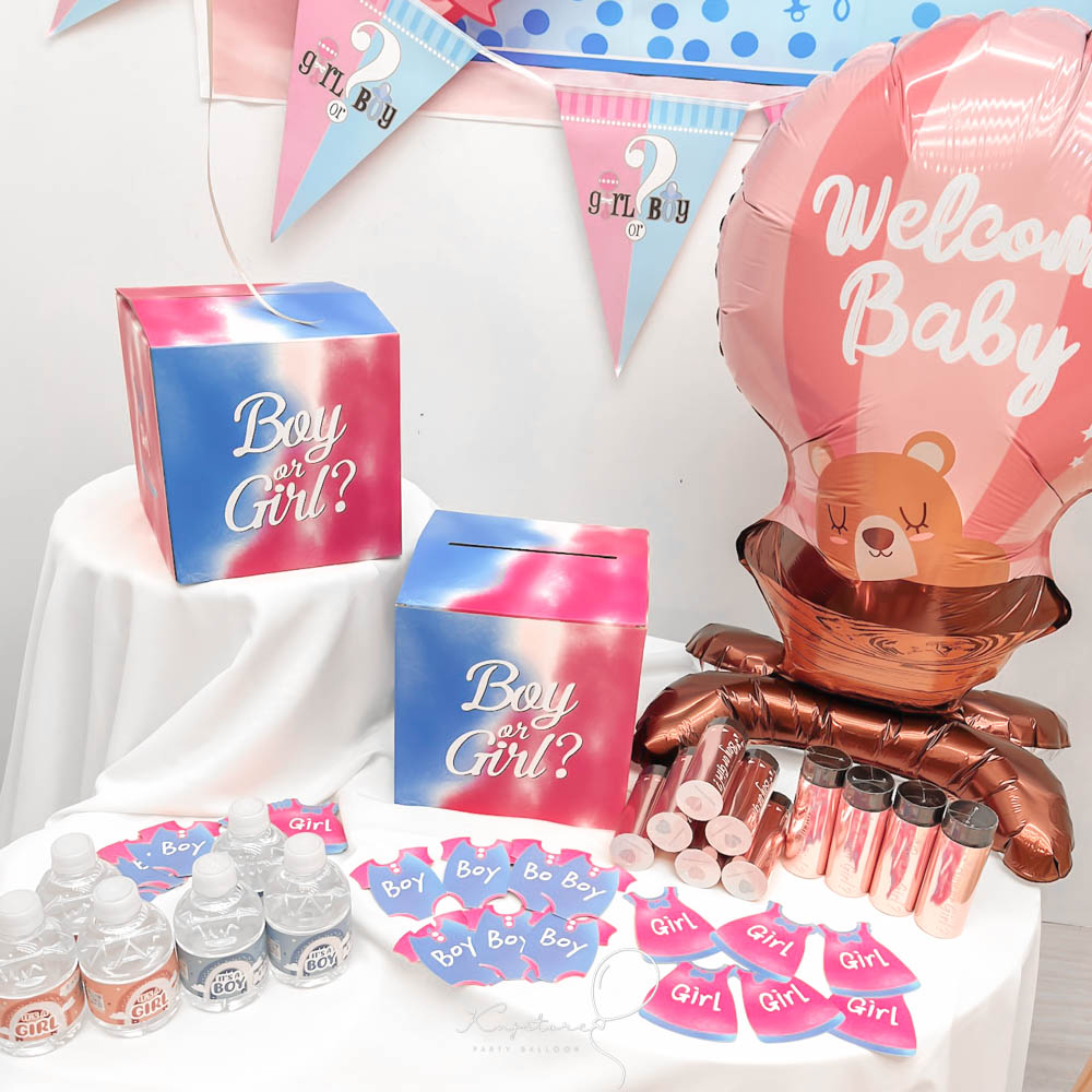 粉藍性別投票桶