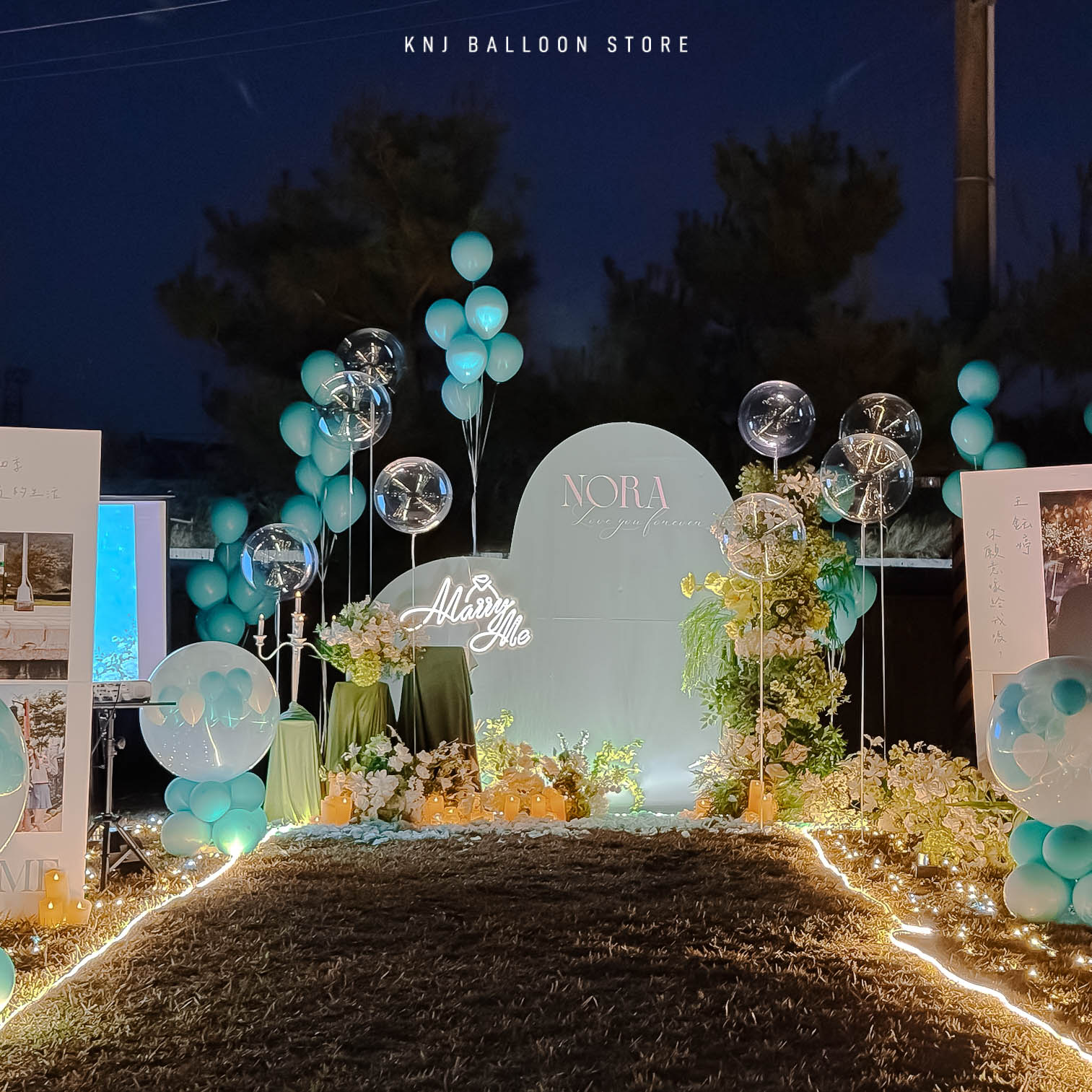 客製化求婚背板｜台中氣球設計公司