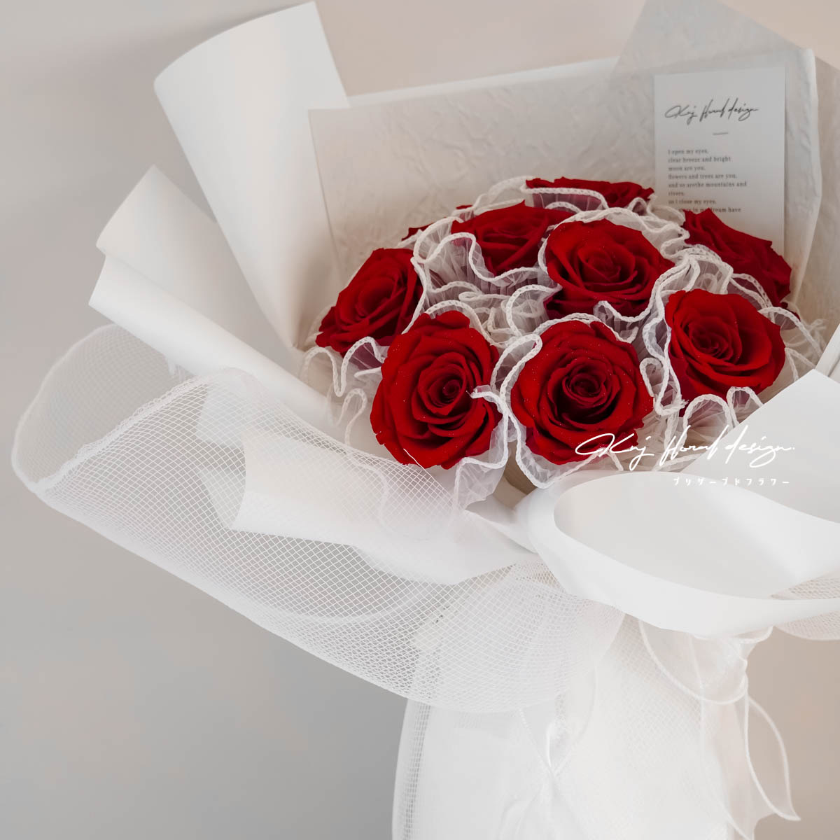 頂級厄瓜多永生玫瑰花束｜大朵絕美紅玫瑰推薦