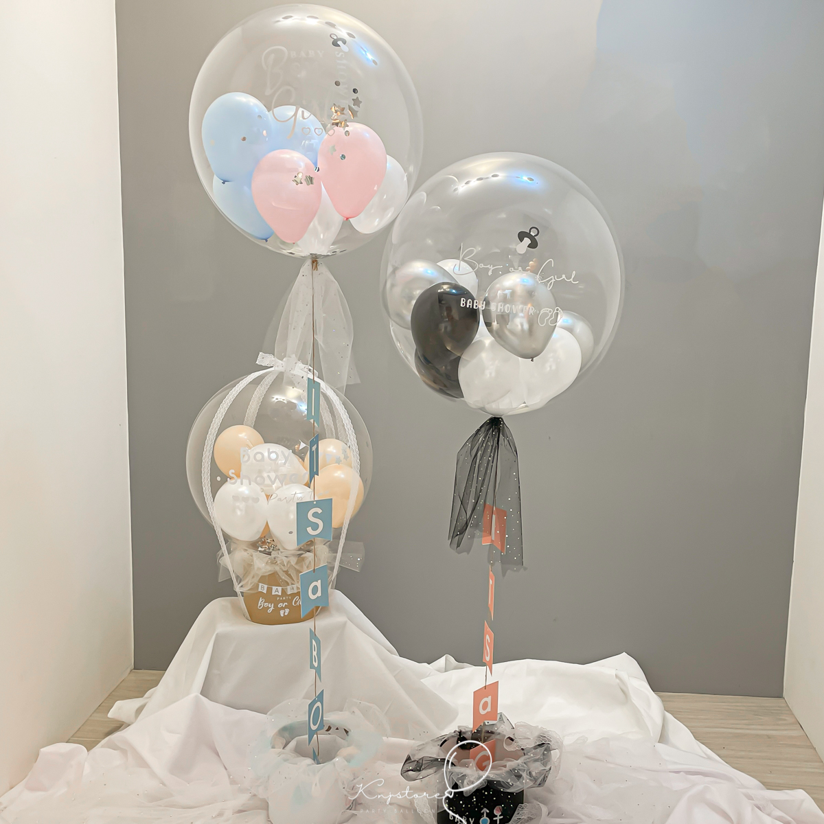 性別揭曉飛天熱氣球開獎瞬間紀錄,適合長輩同樂的溫和揭曉方式 KNJ客製化