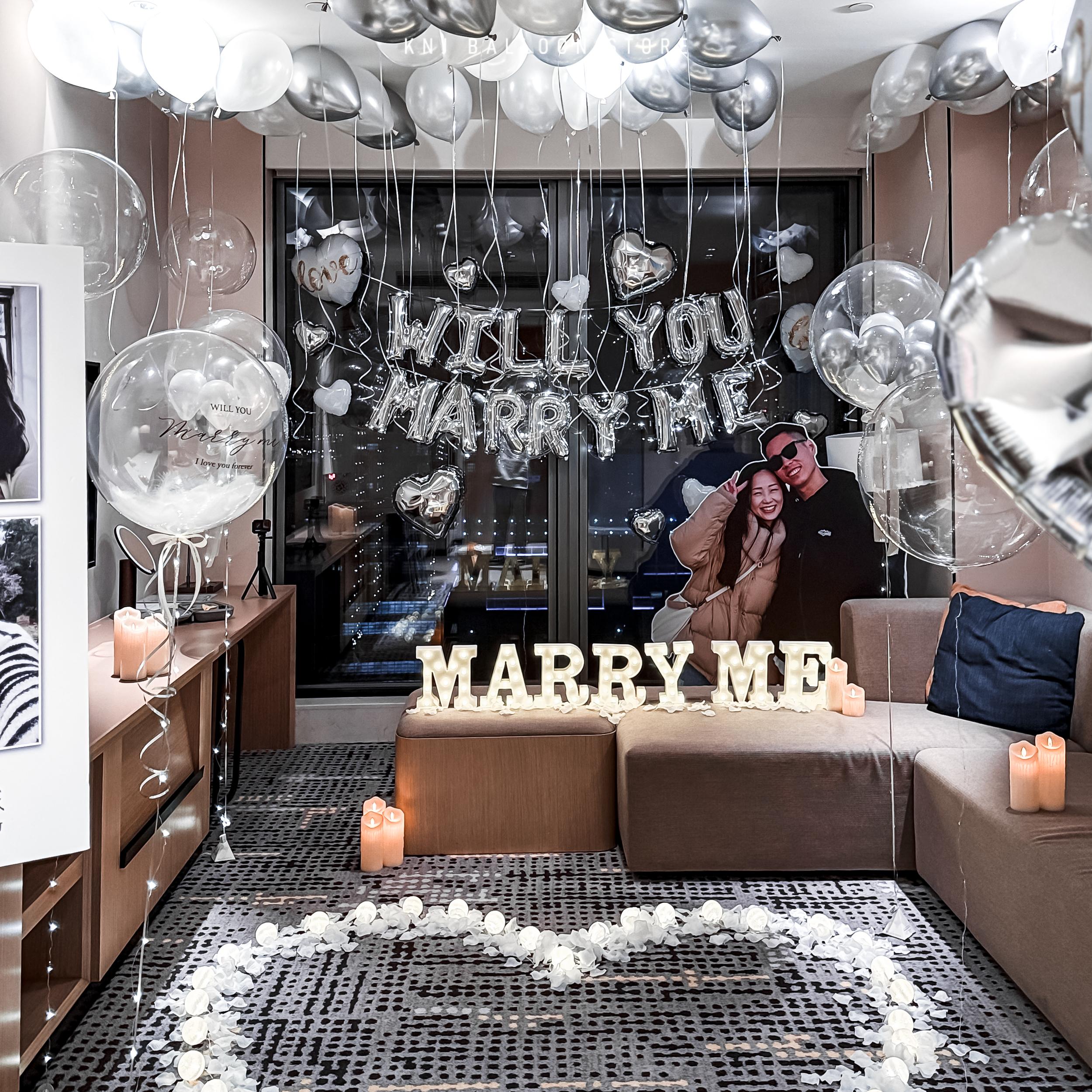 桃園求婚氣球佈置｜桃園大溪威斯汀