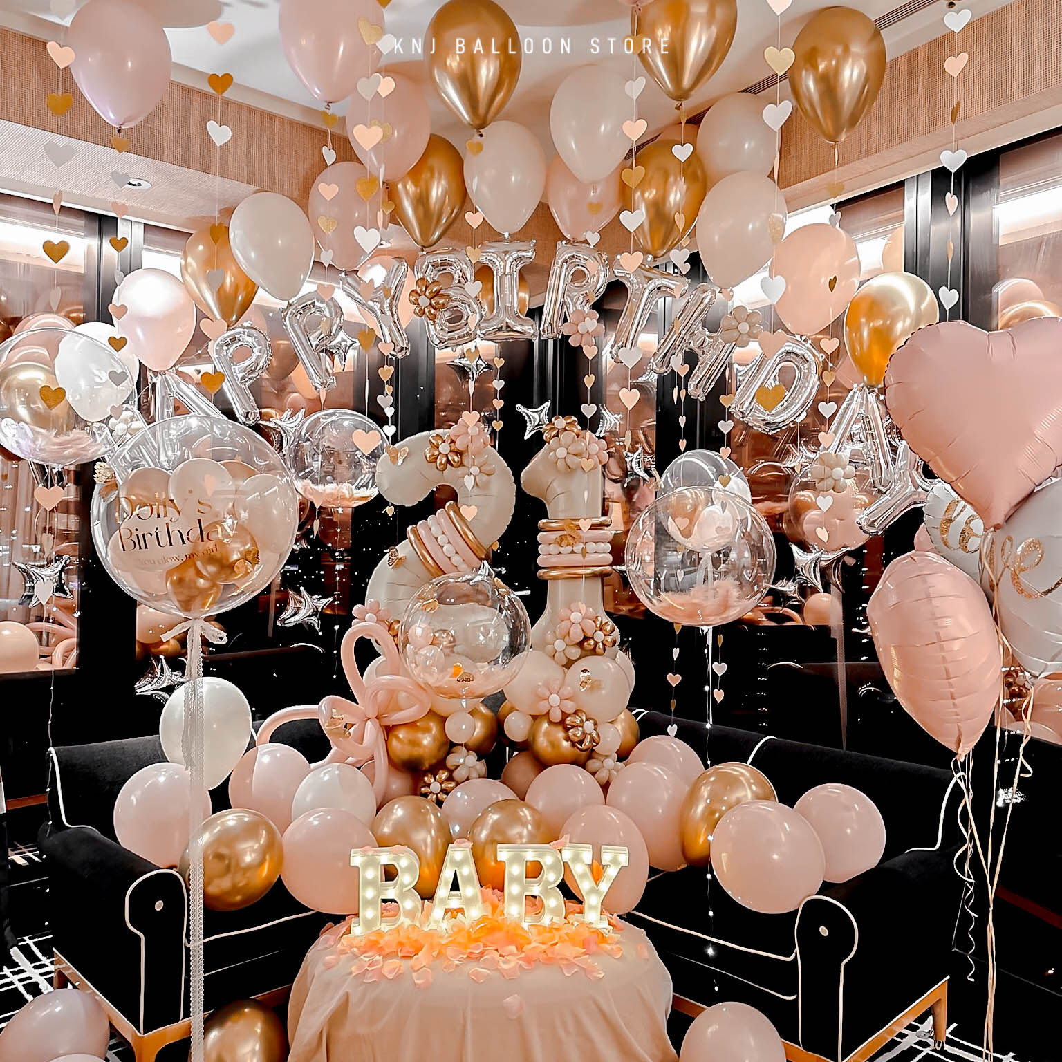 生日氣球佈置案例 ｜台中林酒店