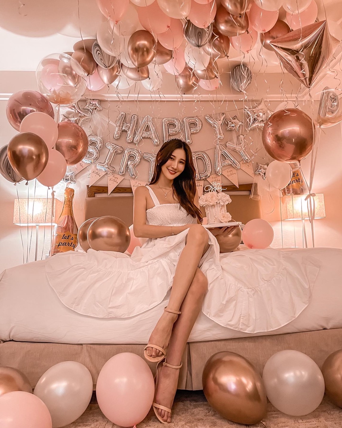 台中生日氣球佈置實景拍攝｜台中裕元花園酒店