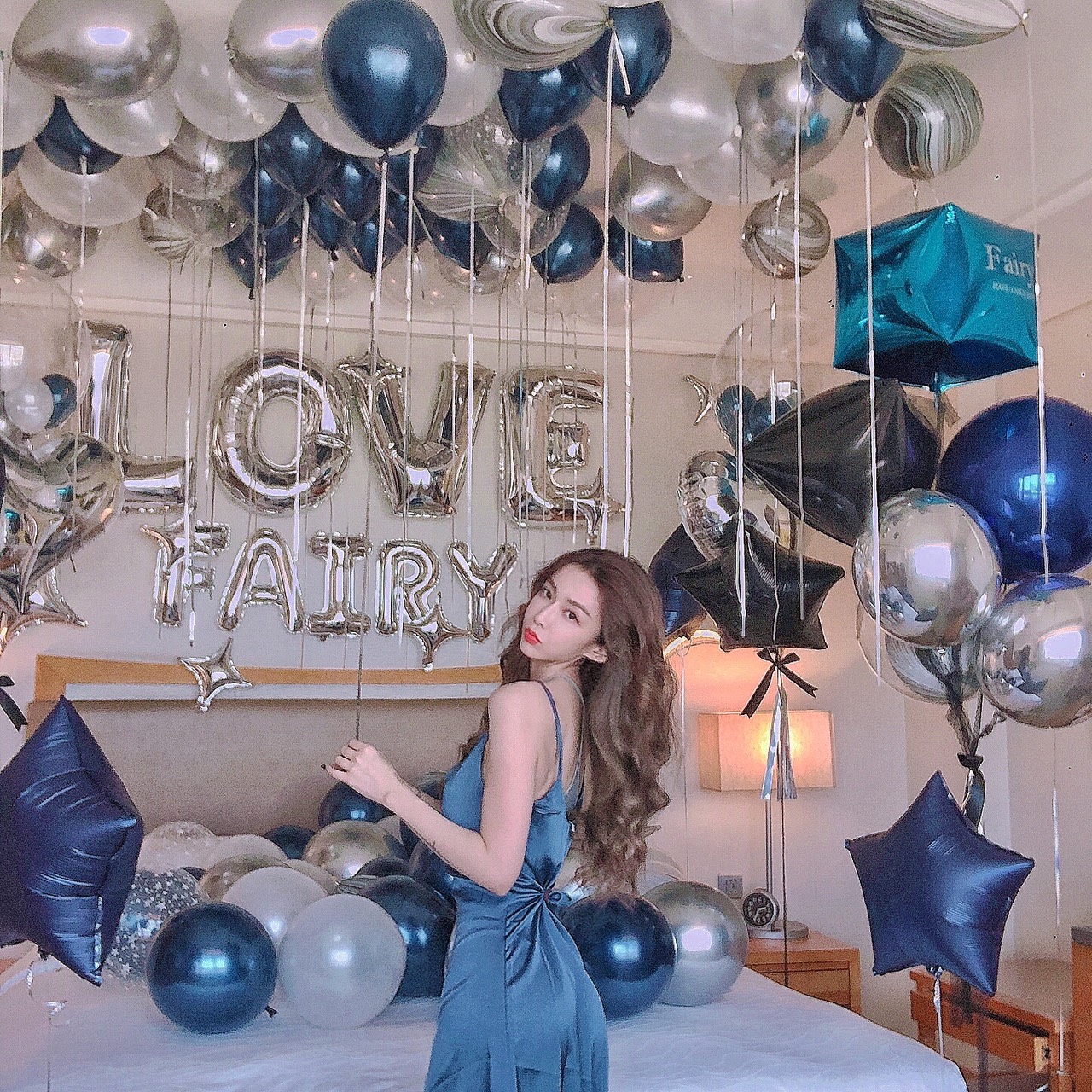 台中生日氣球佈置實景拍攝｜台中裕元花園酒店