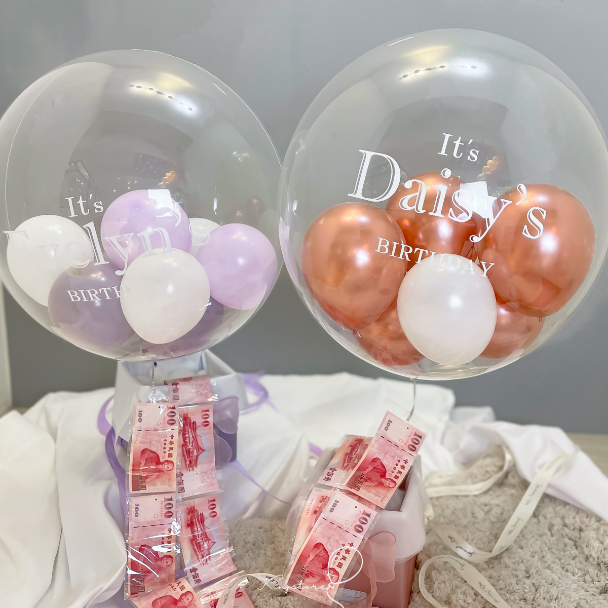 驚喜飛天鈔票熱氣球