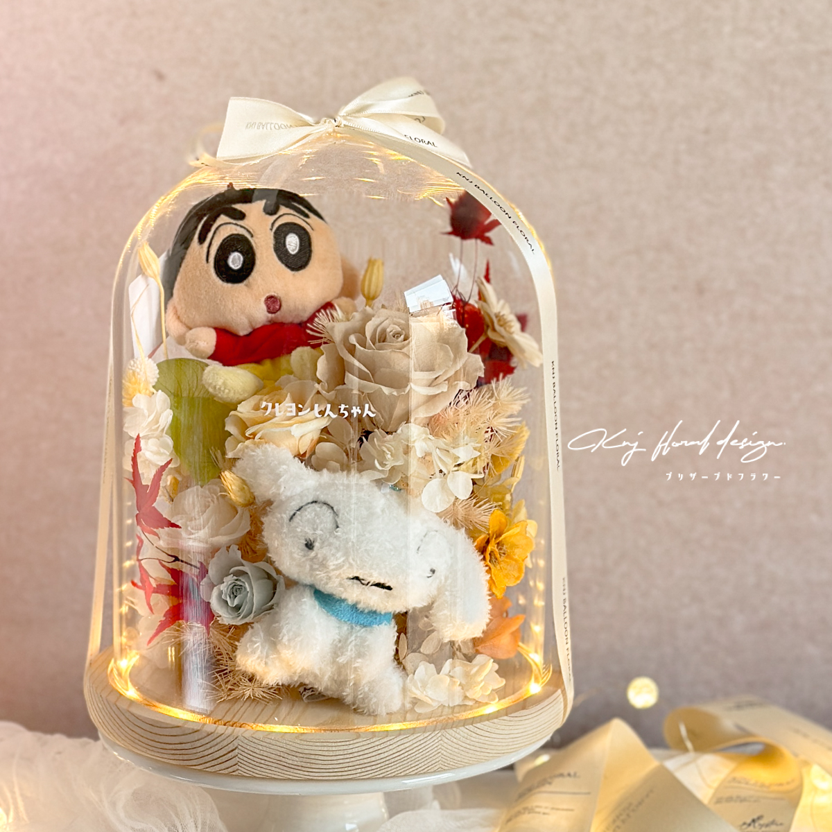 蠟筆小新永生玫瑰花盅