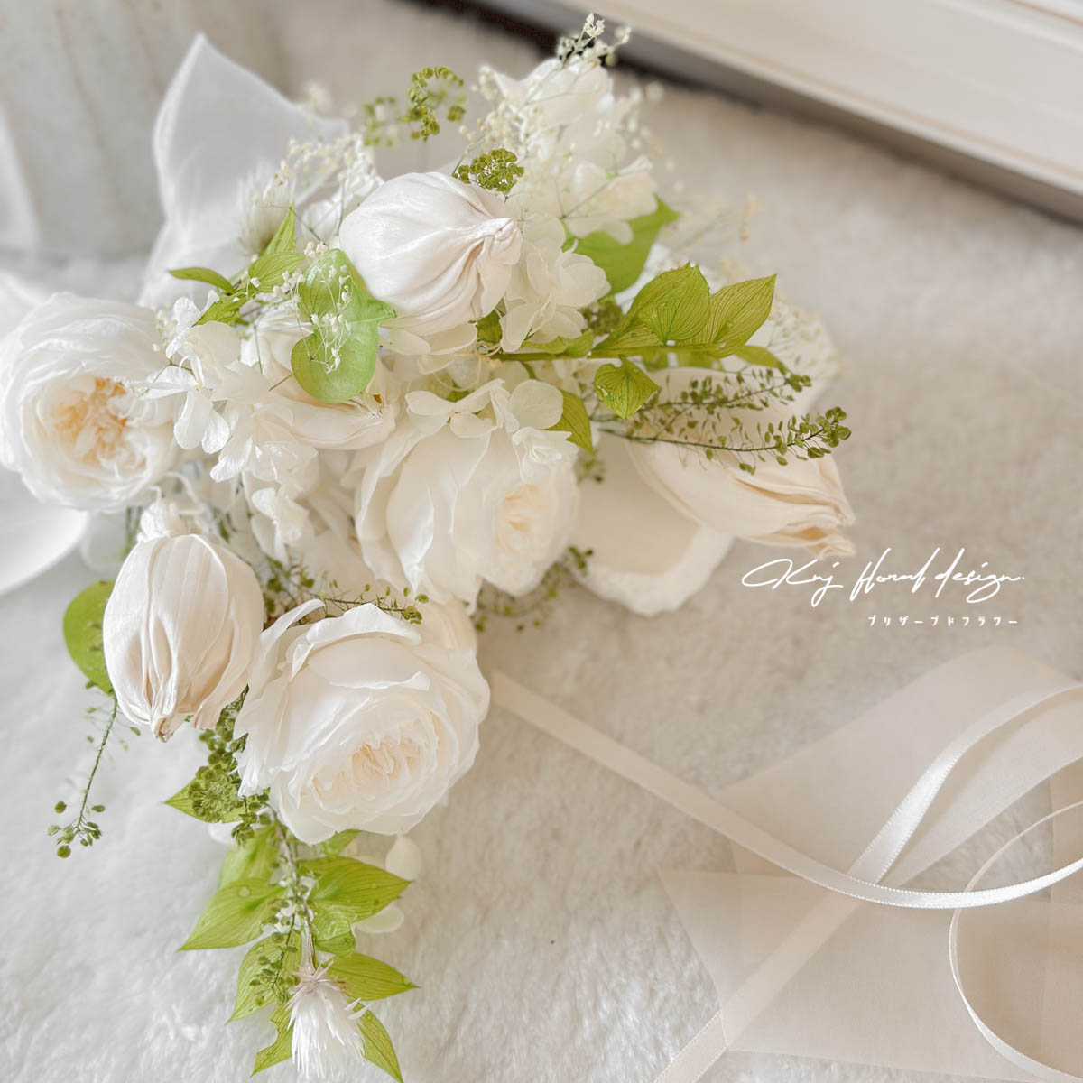 自然清新永生玫瑰捧花