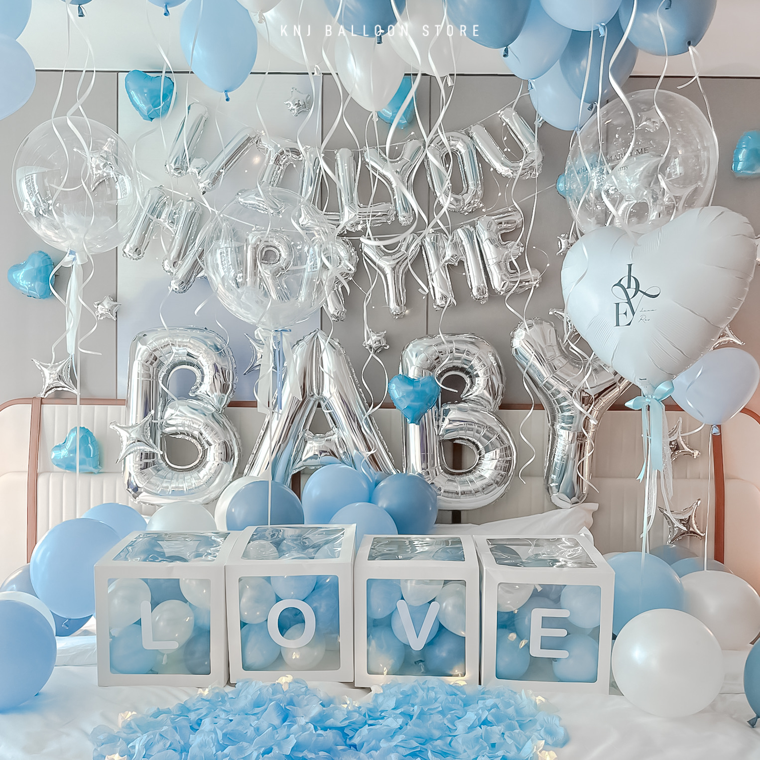 氦氣氣球佈置示意