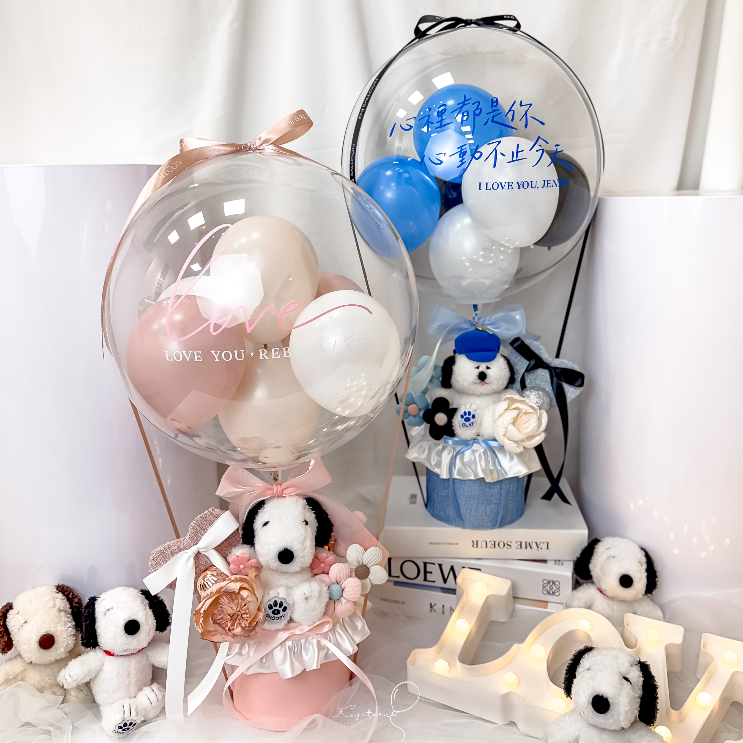 情人史奴比＆歐拉夫熱氣球