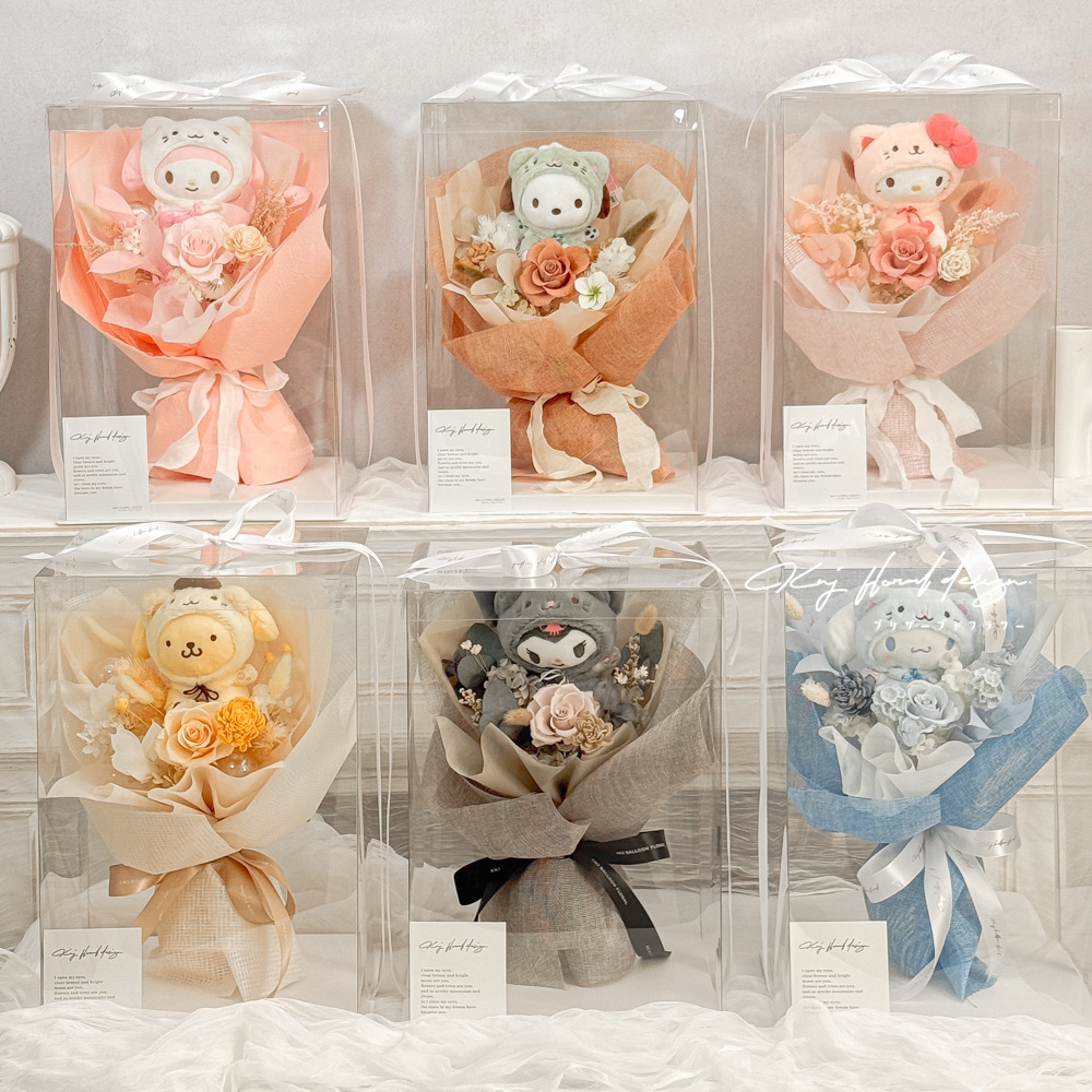 韓式三麗鷗永生花束禮盒