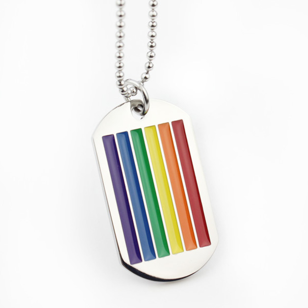 自由多元LGBT彩虹鈦鋼驕傲項鍊