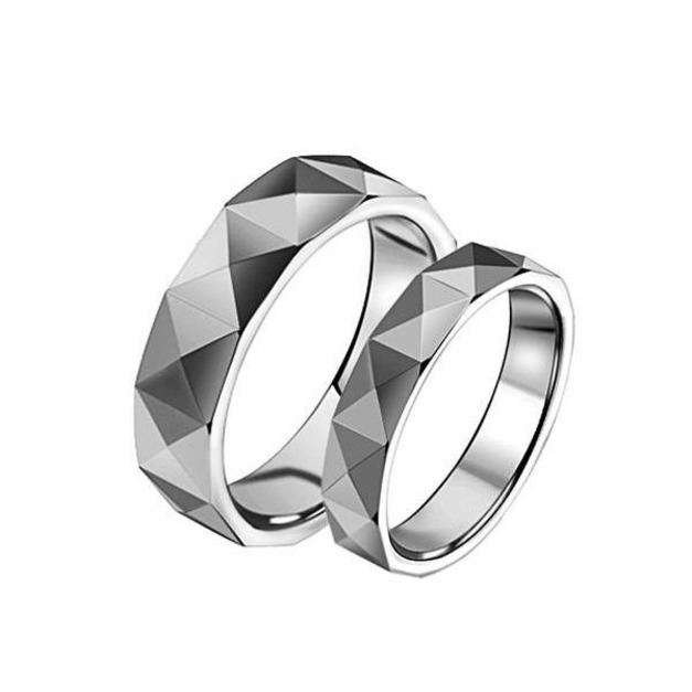 幸福對角線男女對戒