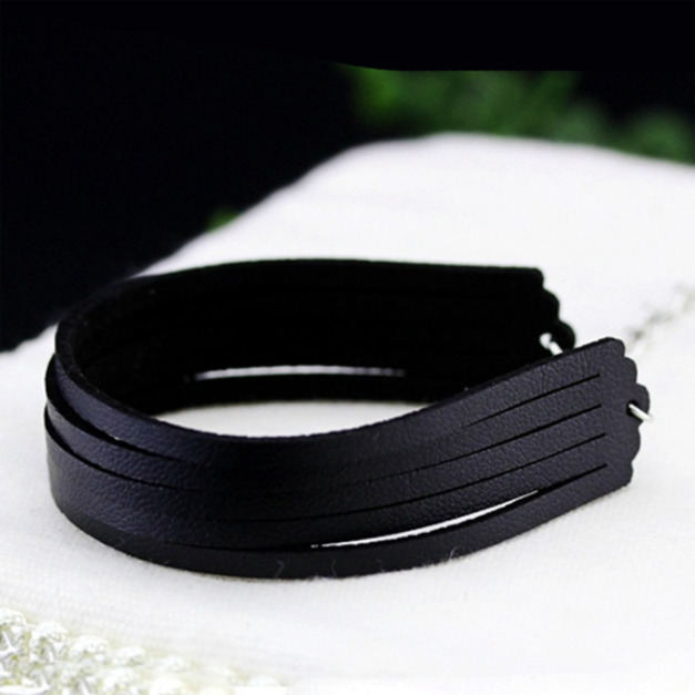 多層橫條皮質手鍊