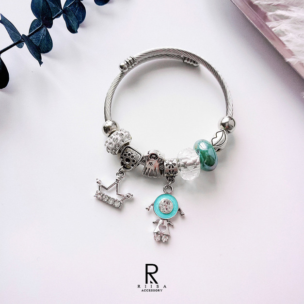 繽紛童話高級不鏽鋼手環-15