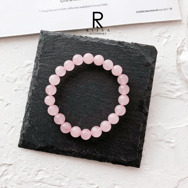 波希米亞天然晶礦小清新手鍊-05