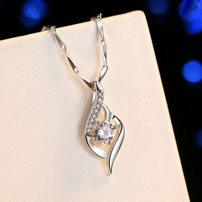 頂級S999純銀烈火如歌鎖骨項鍊