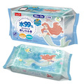 日本LEC迪士尼純水99%濕紙巾-小美人魚-80抽x3包入_1