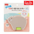 日本LEC造型濕紙巾蓋(小熊)棕_1