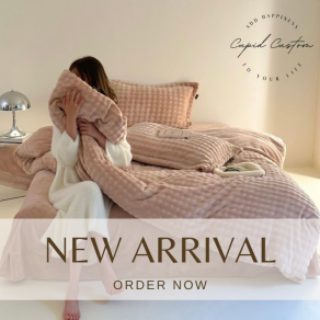 【奶呼呼】牛奶棉絨泡泡防靜電四件組