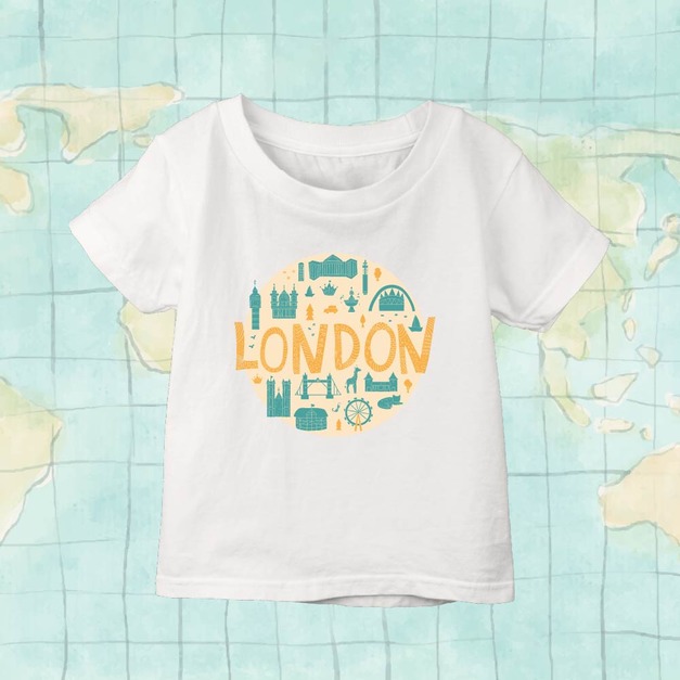 LONDON倫敦剪影T恤-小孩款