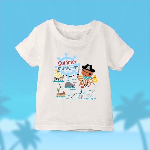 章魚哥藏寶圖 T恤-小孩款